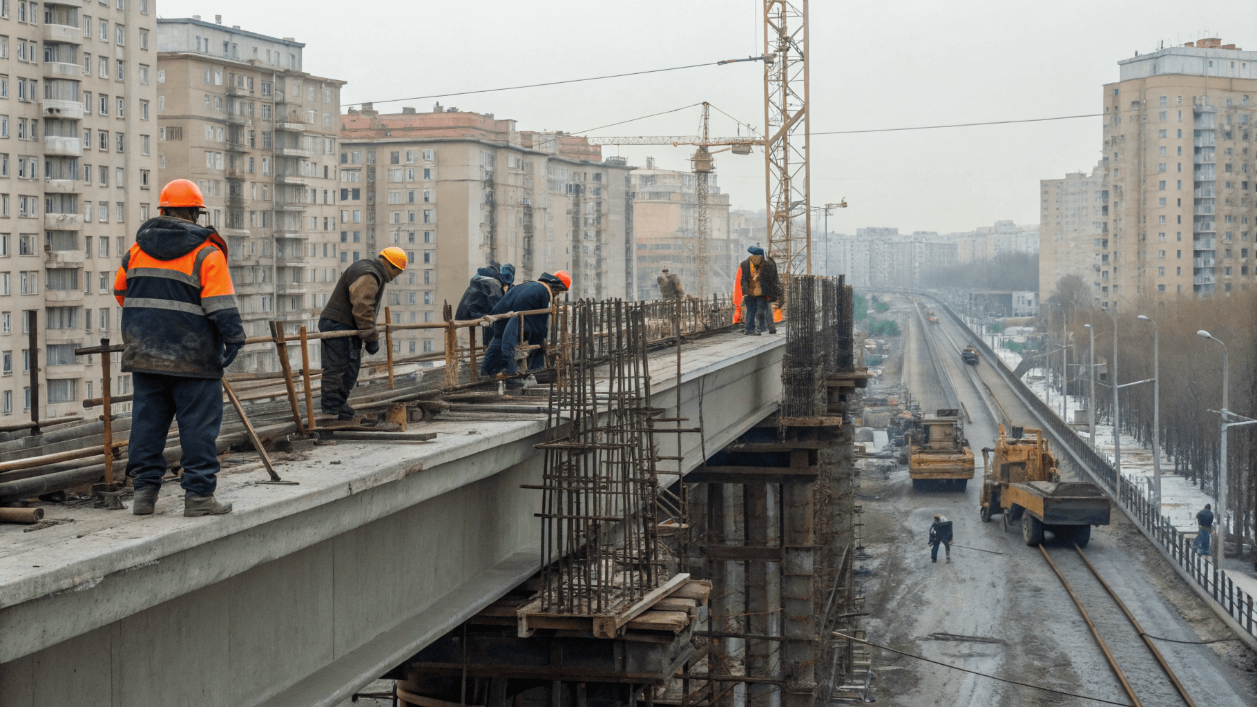 Ремонт и усиление путепроводов в условиях плотной городской застройки
